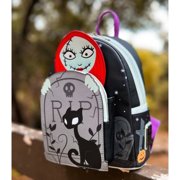 Sally Cemetery Mini Backpack Nightmare Before Christmas - Picture 3 of 5